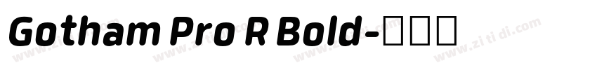 Gotham Pro R Bold字体转换 Gotham Pro R Bold字体转换